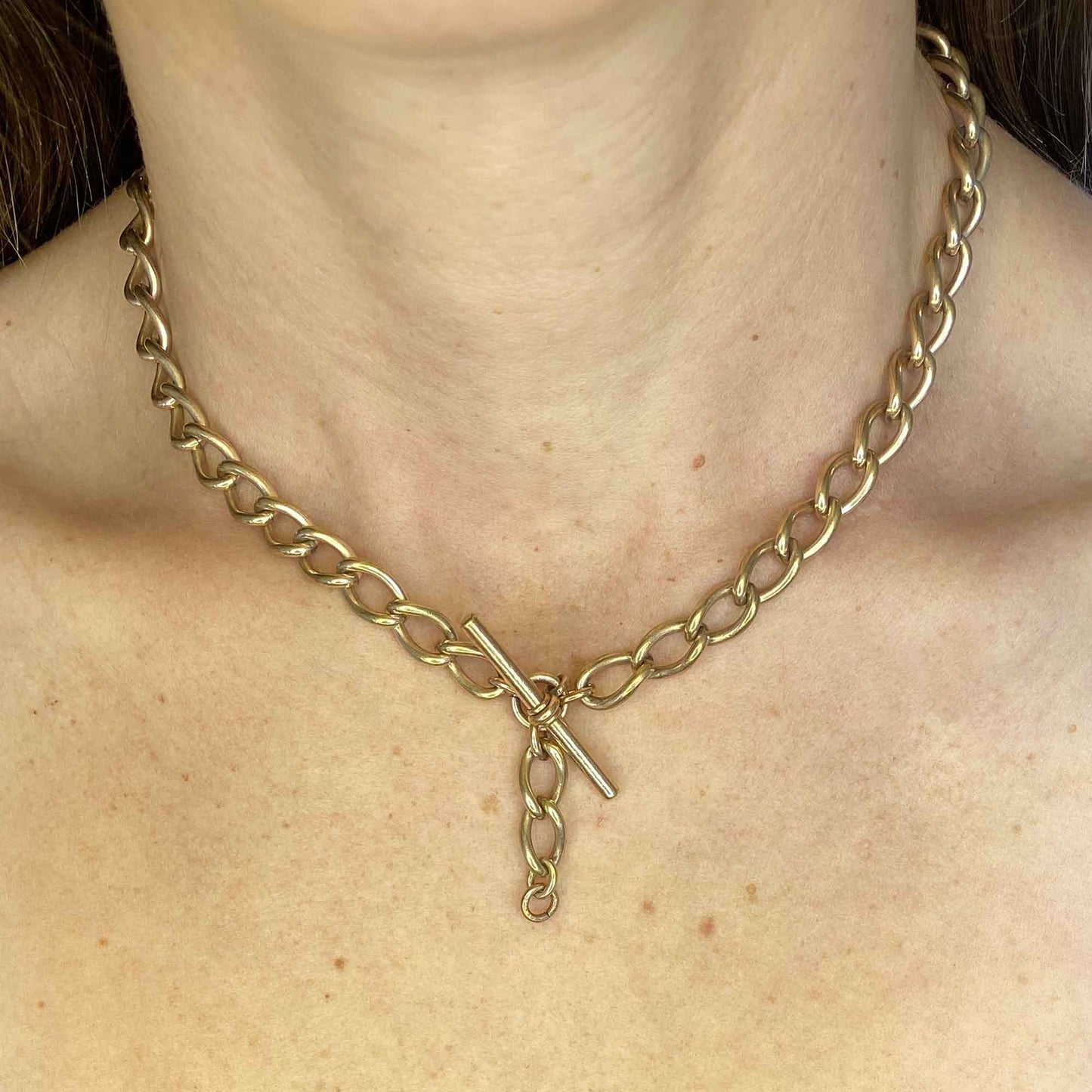 Antique Double Albert Pocket Watch Chain Necklace