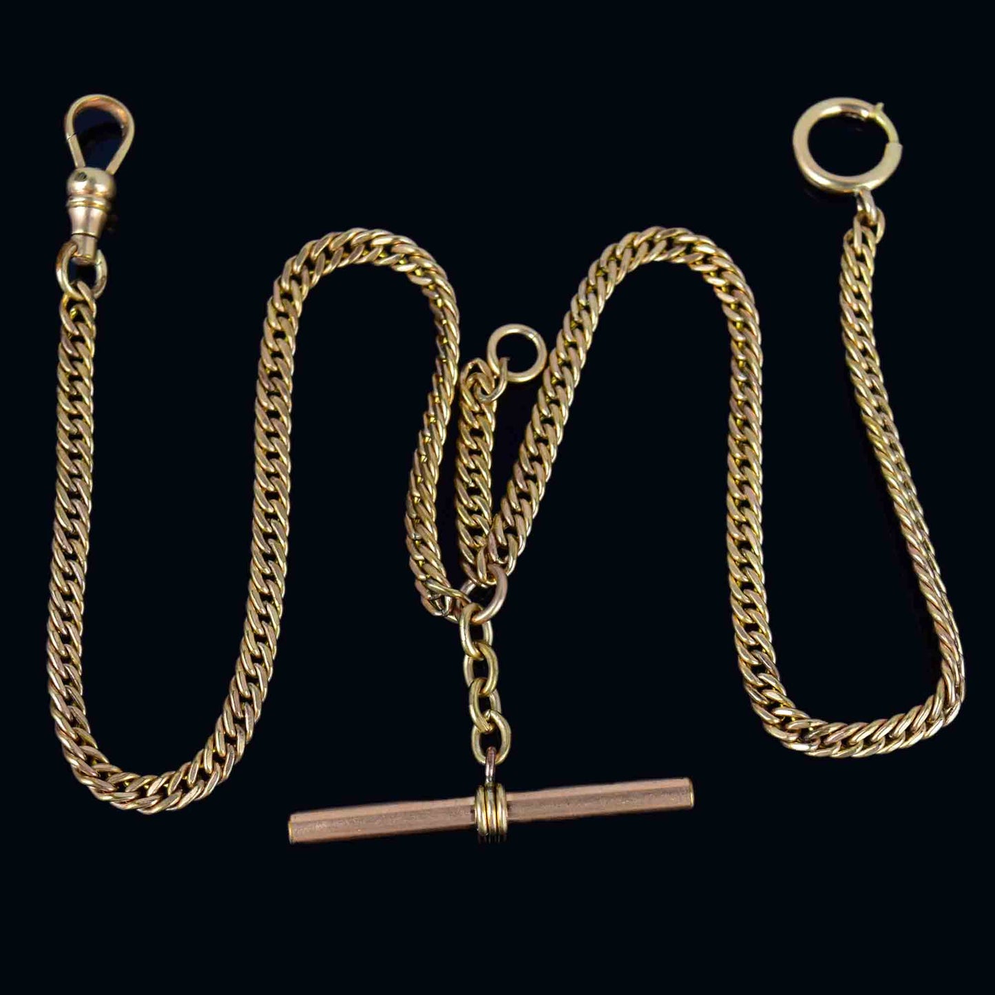 Antique Edwardian Double Albert Watch Chain Necklace