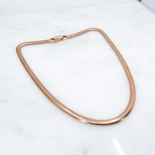 SOLD--MidCentury 16¡± Tubogas Snake Chain 14k c. 1950